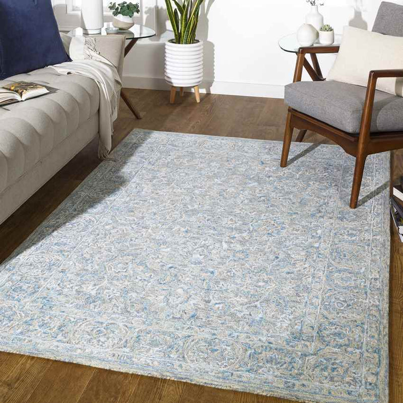 Wielder Traditional Blue Area Rug