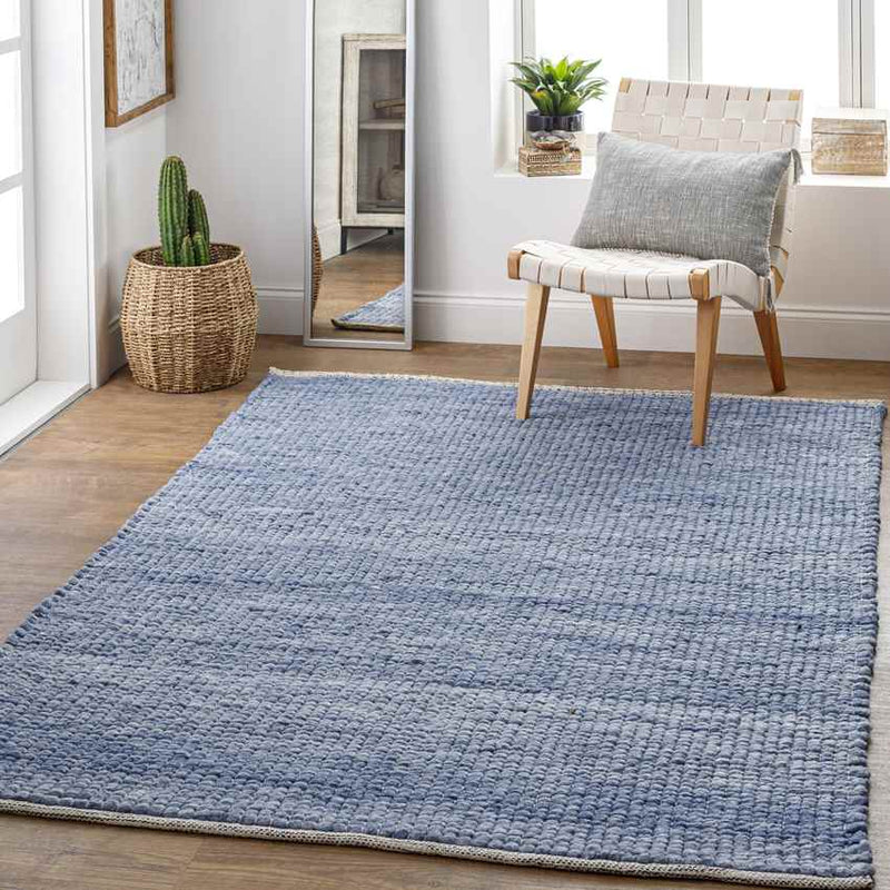 Arwerd Modern Pale Blue Area Rug