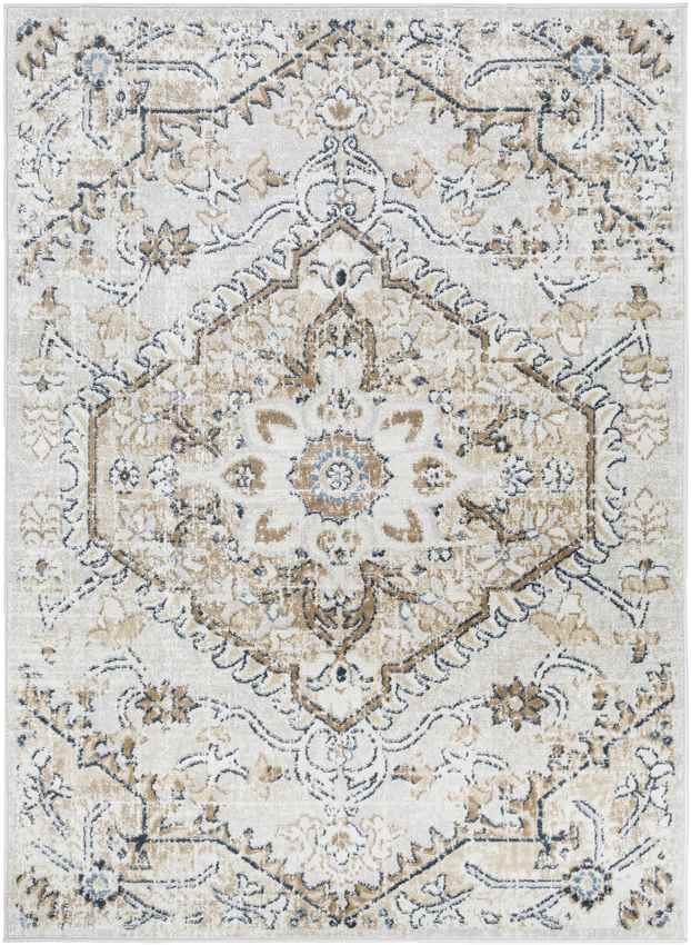 Baflo Traditional Tan Area Rug