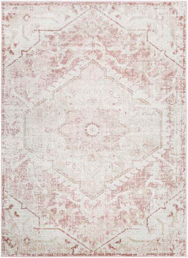 Baflo Traditional Blush Area Rug