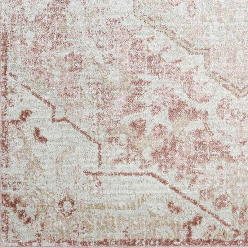 Baflo Traditional Blush Area Rug