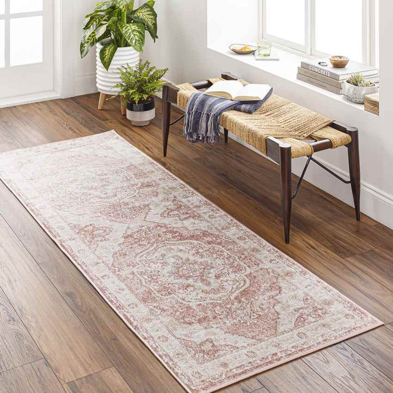 Bethlehem Traditional White Area Rug