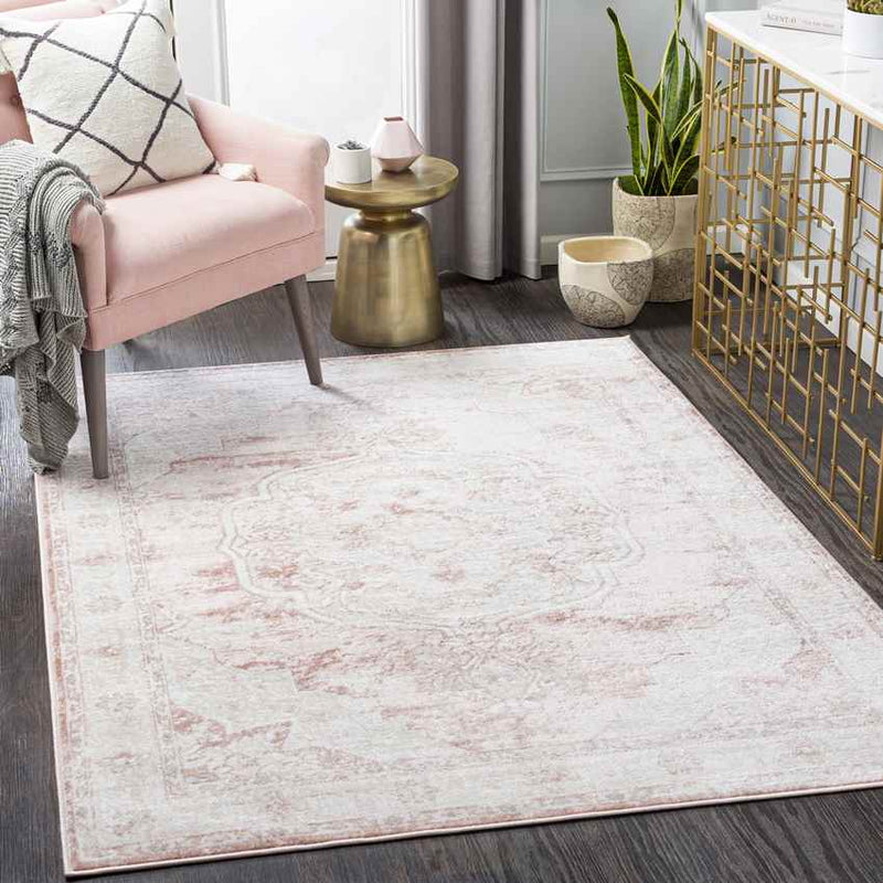 Bethlehem Traditional White Area Rug