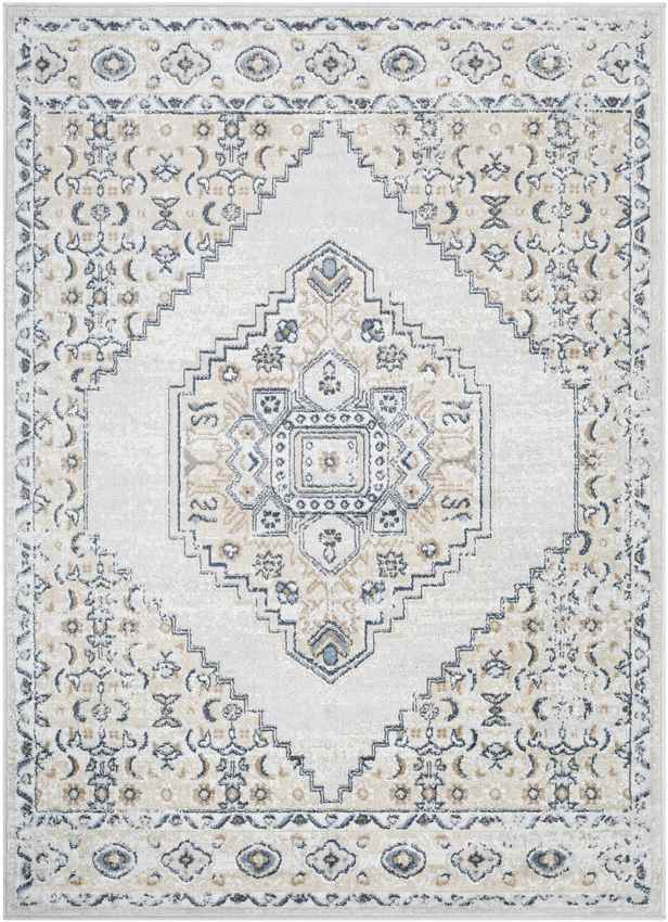 Beerta Traditional White Area Rug