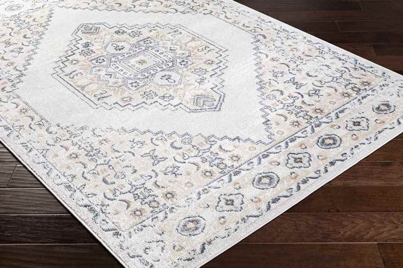 Beerta Traditional White Area Rug