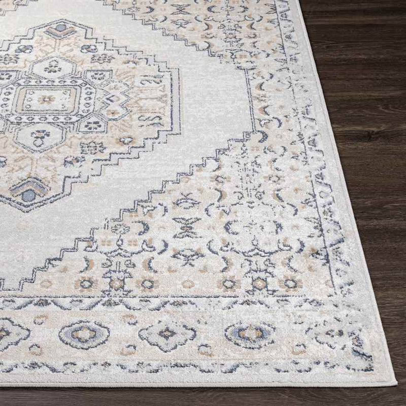 Beerta Traditional White Area Rug