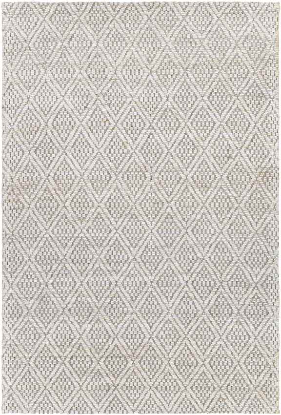 Ewer Modern White Area Rug