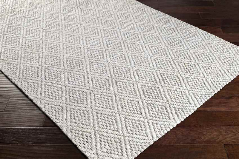 Ewer Modern White Area Rug