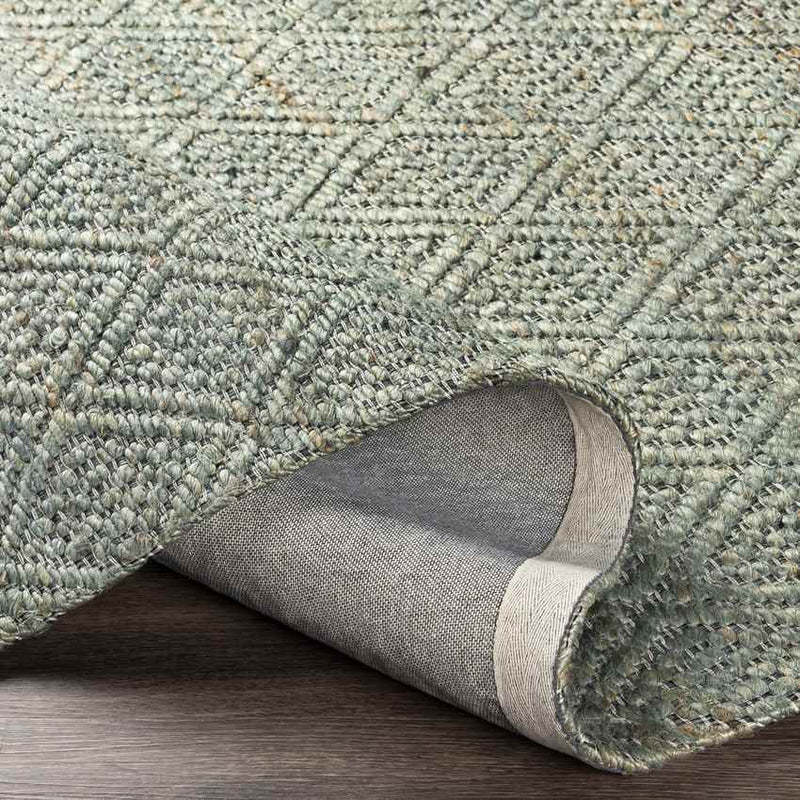 Ewer Modern Green Area Rug