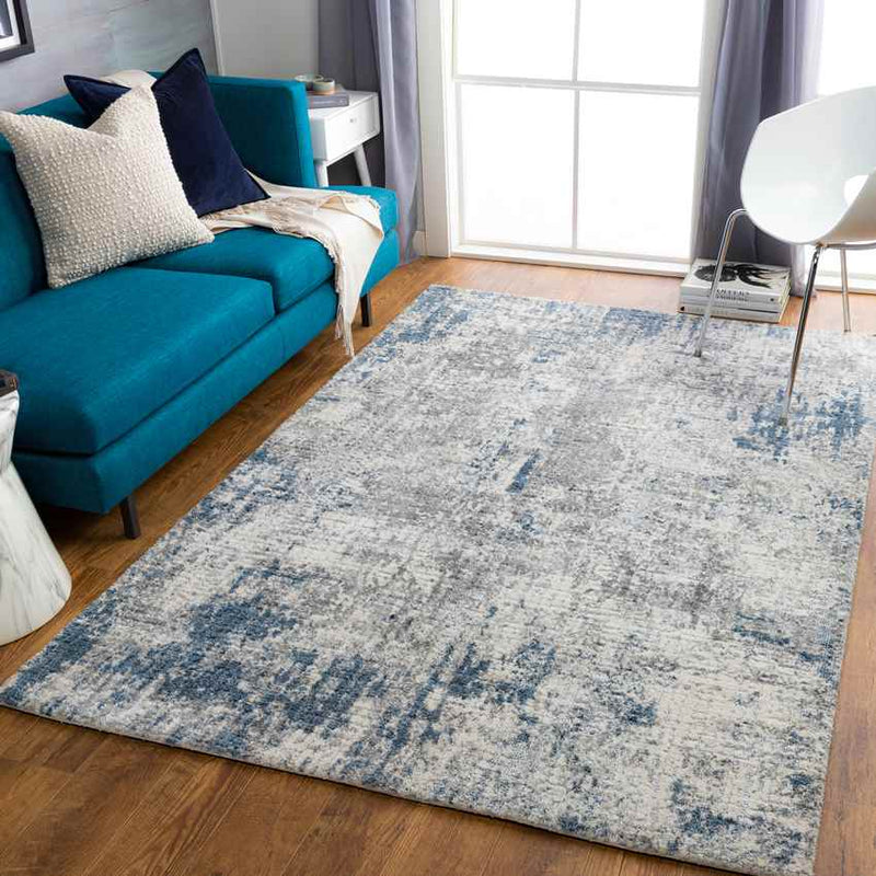 Ganzedijk Modern Blue Area Rug