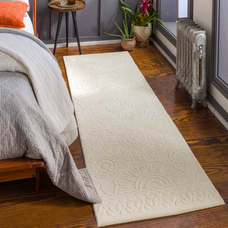 Harpel Modern Beige Area Rug