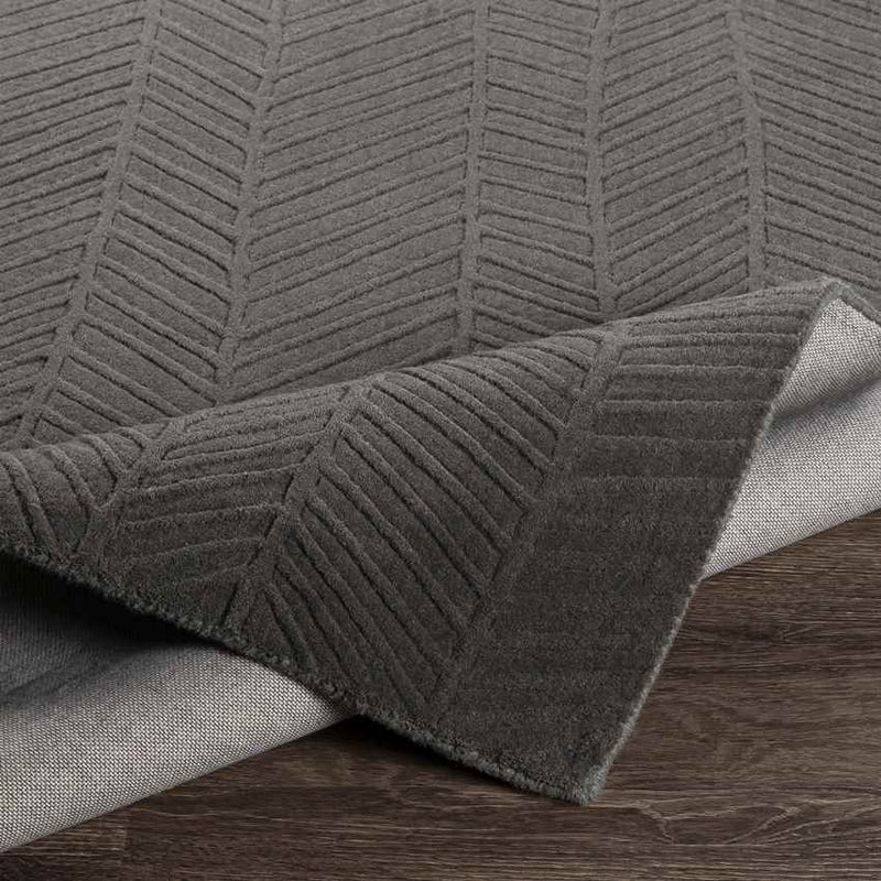 Hebrecht Modern Charcoal Area Rug