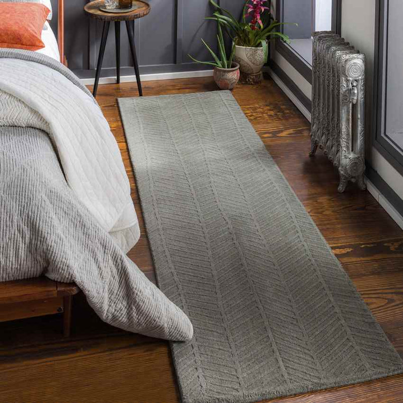 Hebrecht Modern Charcoal Area Rug