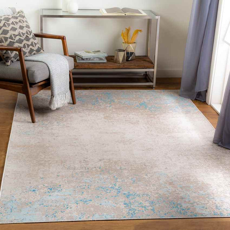 Hekkum Modern Grey Area Rug