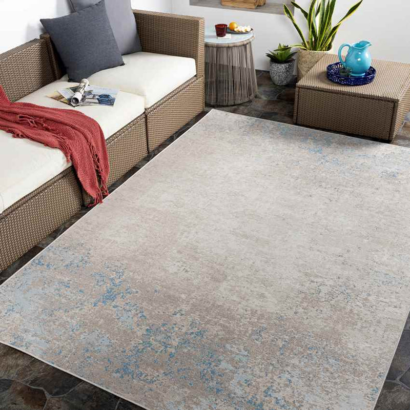 Hekkum Modern Grey Area Rug