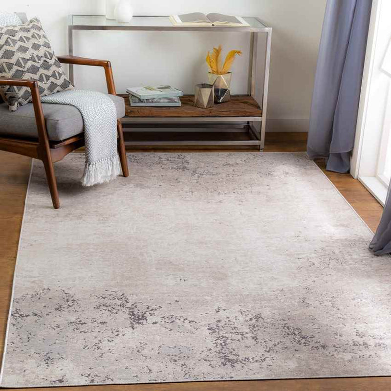 Hekkum Modern Medium Gray Area Rug