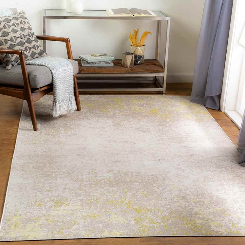 Hekkum Modern Taupe Area Rug