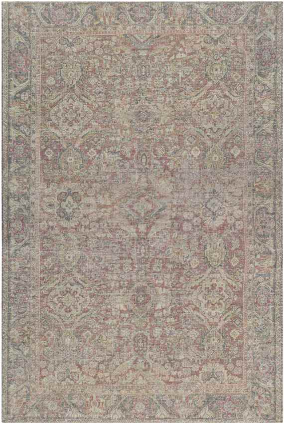 Hoogkerk Traditional Olive Area Rug