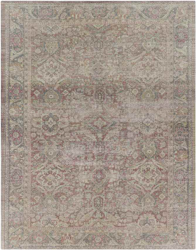 Hoogkerk Traditional Olive Area Rug