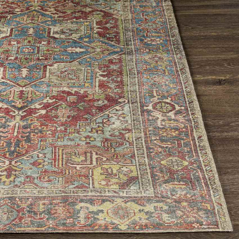 Klei Traditional Aqua Area Rug