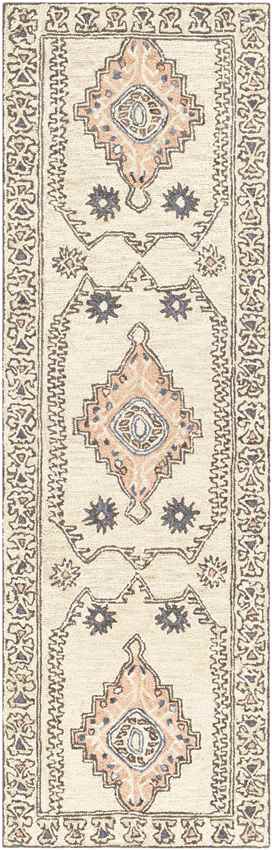 Krassum Traditional Cream Area Rug