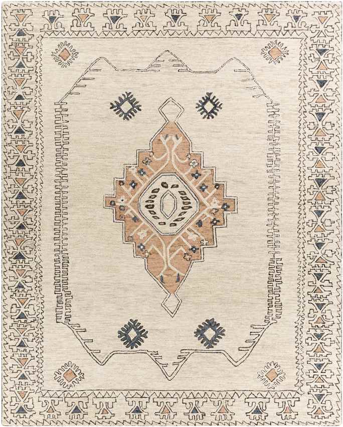 Krassum Traditional Cream Area Rug