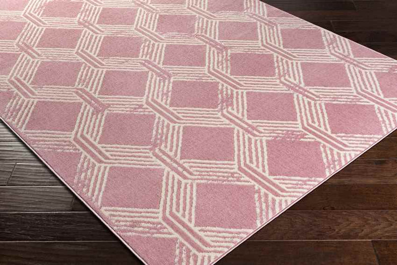 Leegkerk Modern Thulian Pink Area Rug