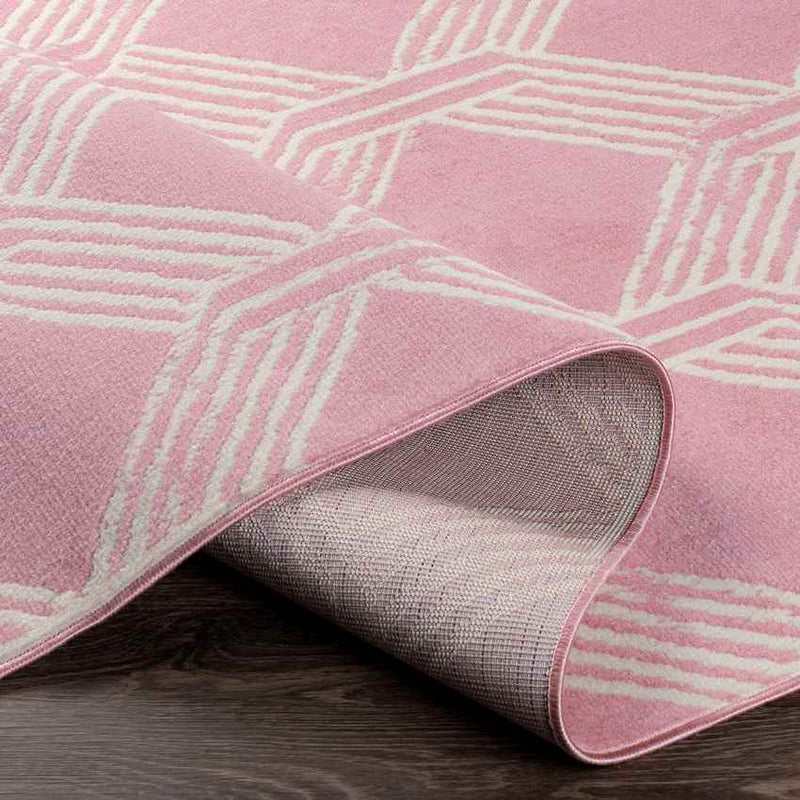 Leegkerk Modern Thulian Pink Area Rug