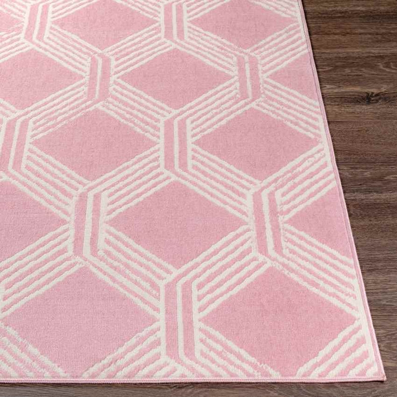 Leegkerk Modern Thulian Pink Area Rug