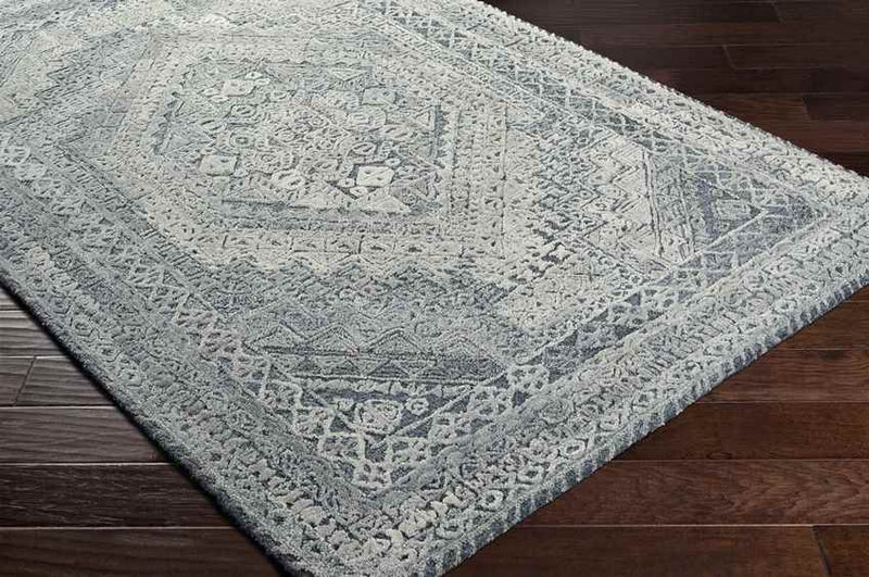 Lutjegast Traditional Silver Gray Area Rug