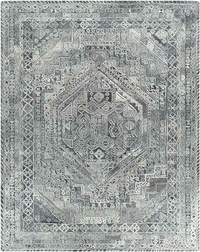 Lutjegast Traditional Silver Gray Area Rug