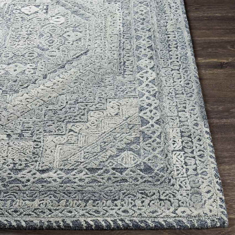 Lutjegast Traditional Silver Gray Area Rug