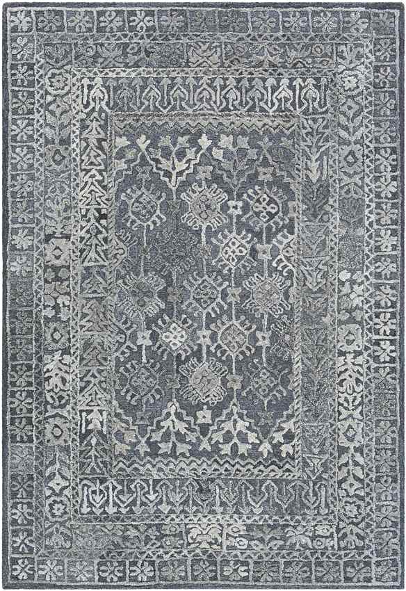 Lutjerijp Traditional Silver Gray Area Rug