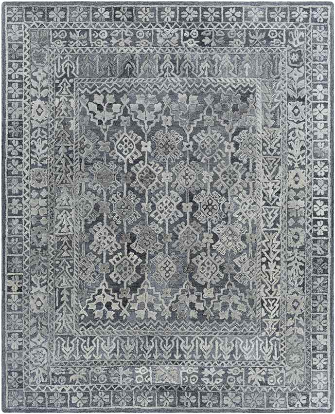 Lutjerijp Traditional Silver Gray Area Rug