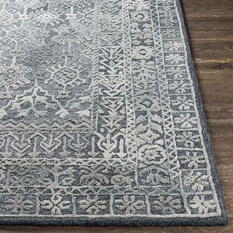 Lutjerijp Traditional Silver Gray Area Rug