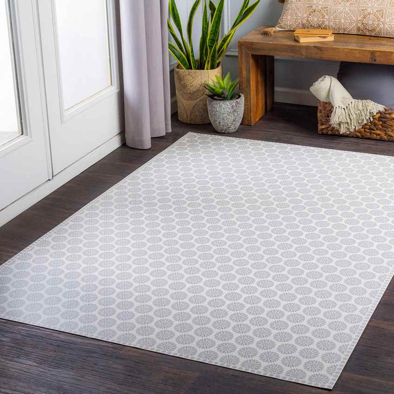 Opmeeden Traditional White Area Rug