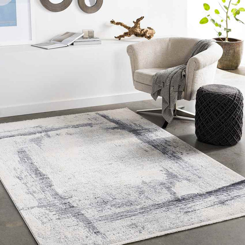 Polen Modern Medium Gray Area Rug