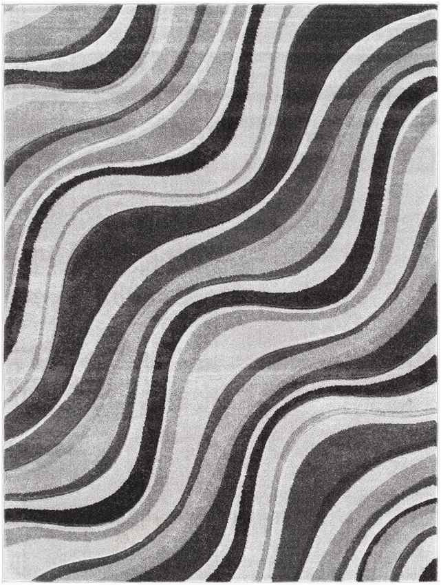 Uithuizen Modern Grey Area Rug