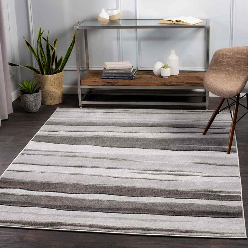 Uitwierde Modern Grey Area Rug