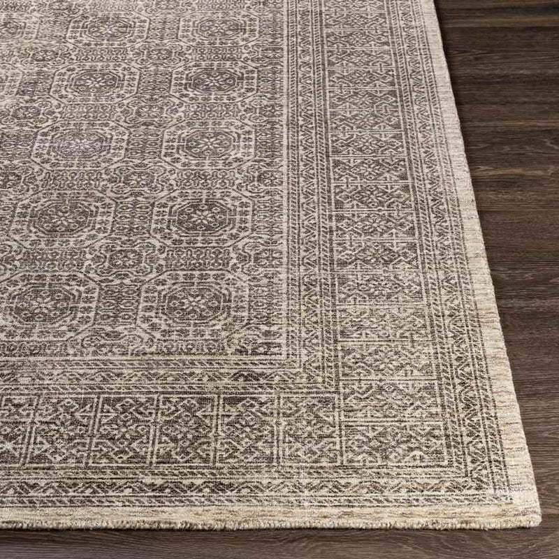 Woltersum Traditional Brown Area Rug