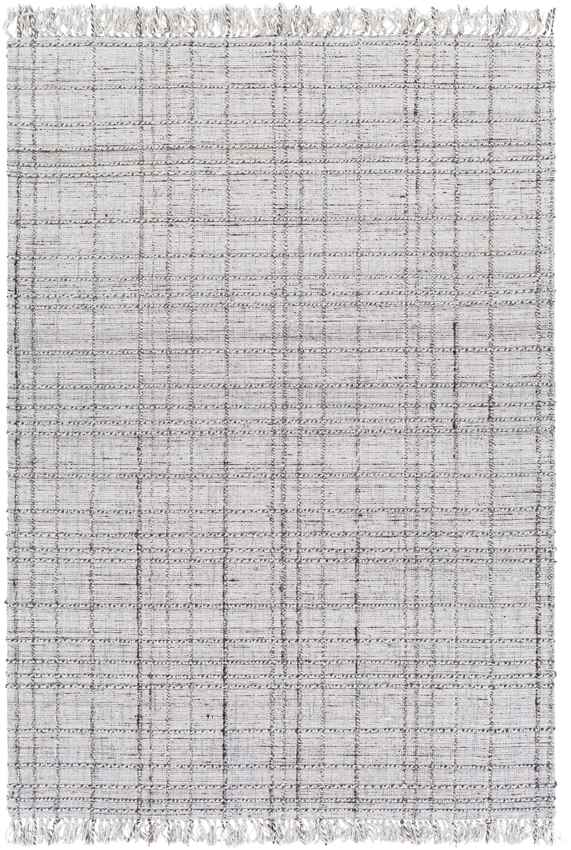 Almen Modern Ivory/Dark Brown Area Rug