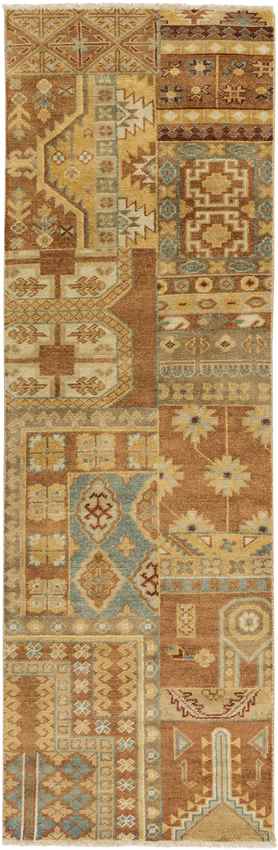 Plak Traditional Burnt Orange Area Rug