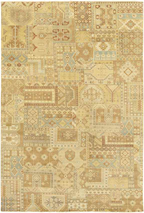 Plak Traditional Burnt Orange Area Rug