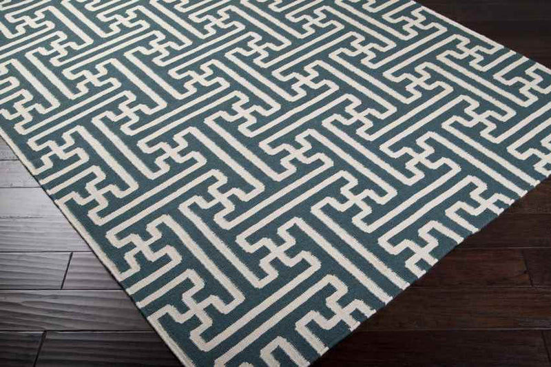 Zuiderrot Modern Dark Green Area Rug