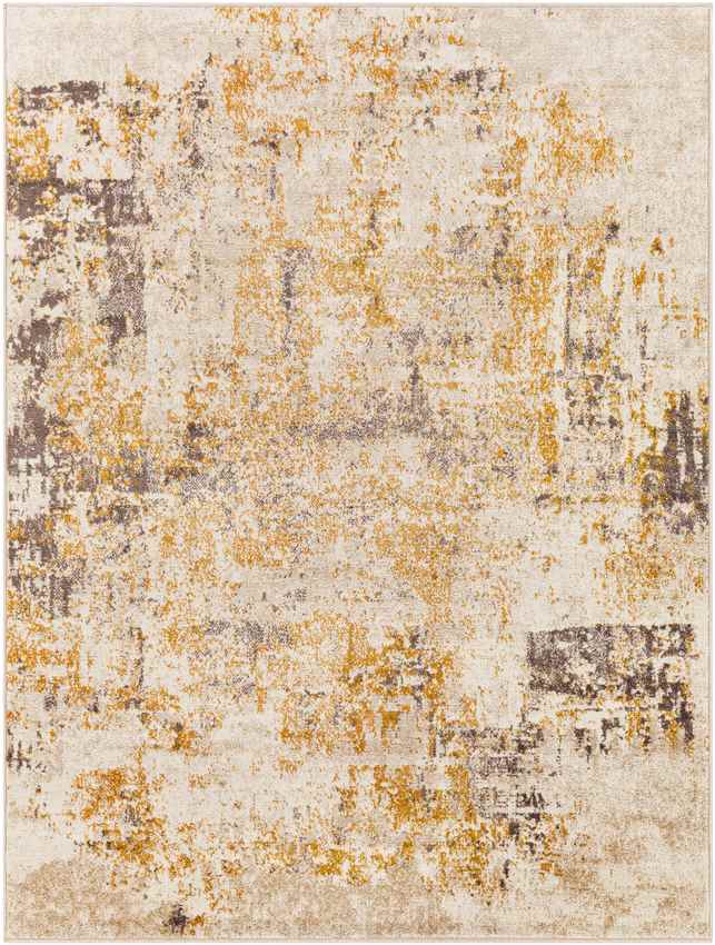 Du Bois Modern Light Orange Area Rug