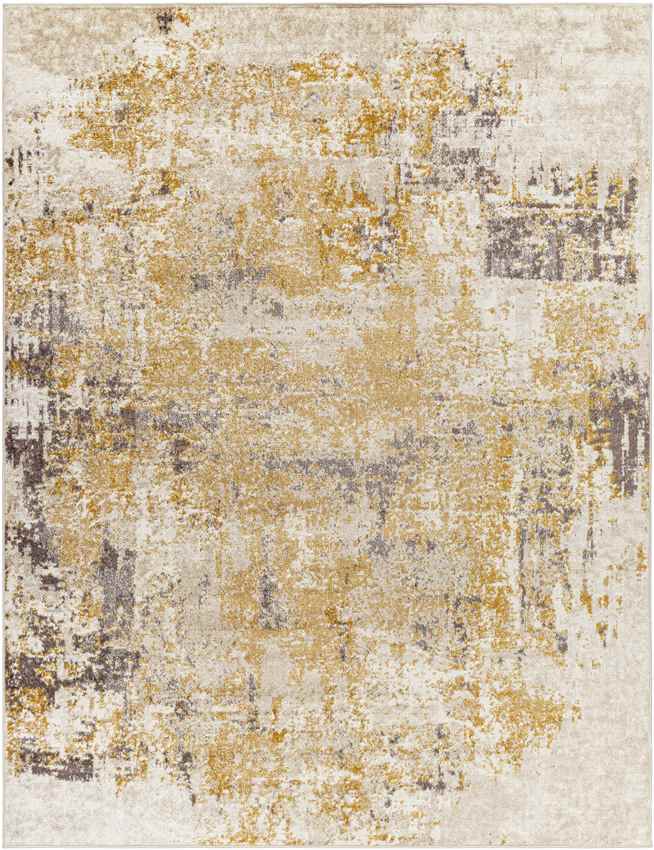 Du Bois Modern Light Orange Area Rug