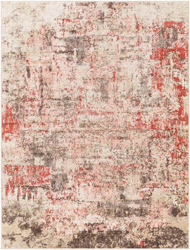 East Alton Modern Light Red Area Rug