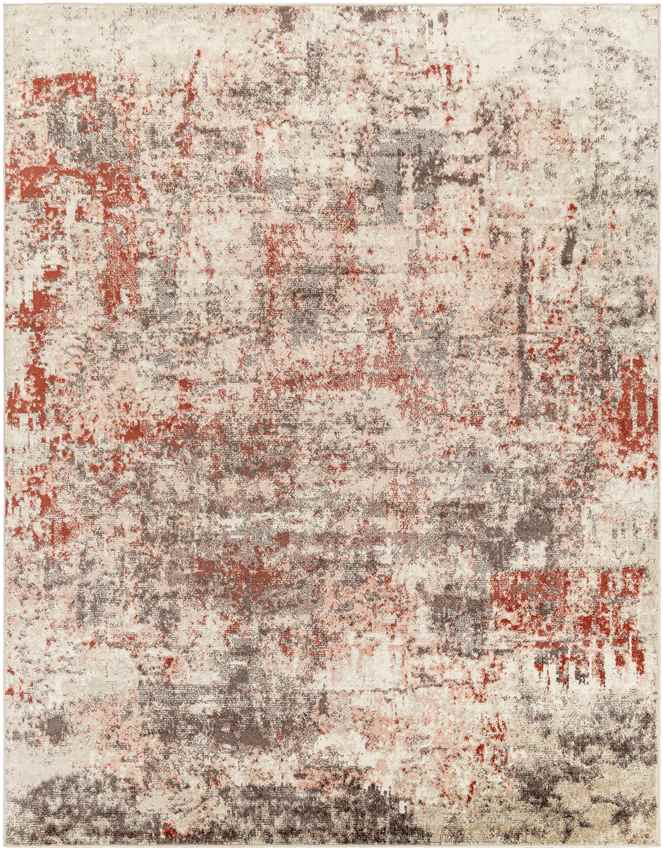 East Alton Modern Light Red Area Rug