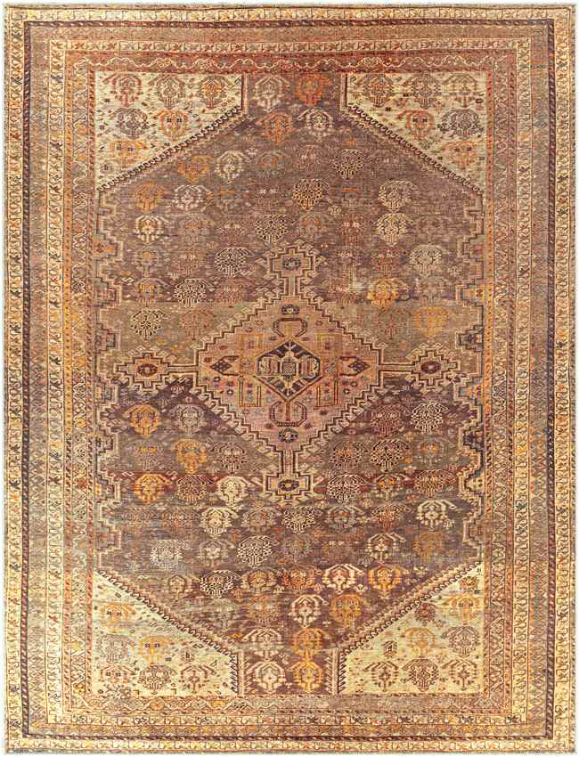 University Park Traditional Saffron Washable Area Rug