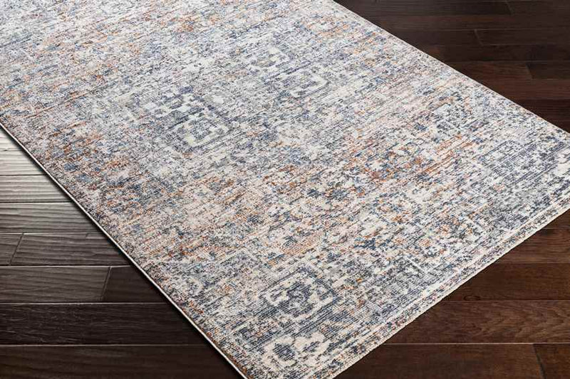 Rising Sun Traditional Burnt Orange Area Rug